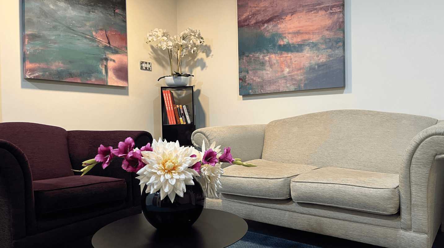Sofa in lobby at Grand Plaza Serviced Apartments